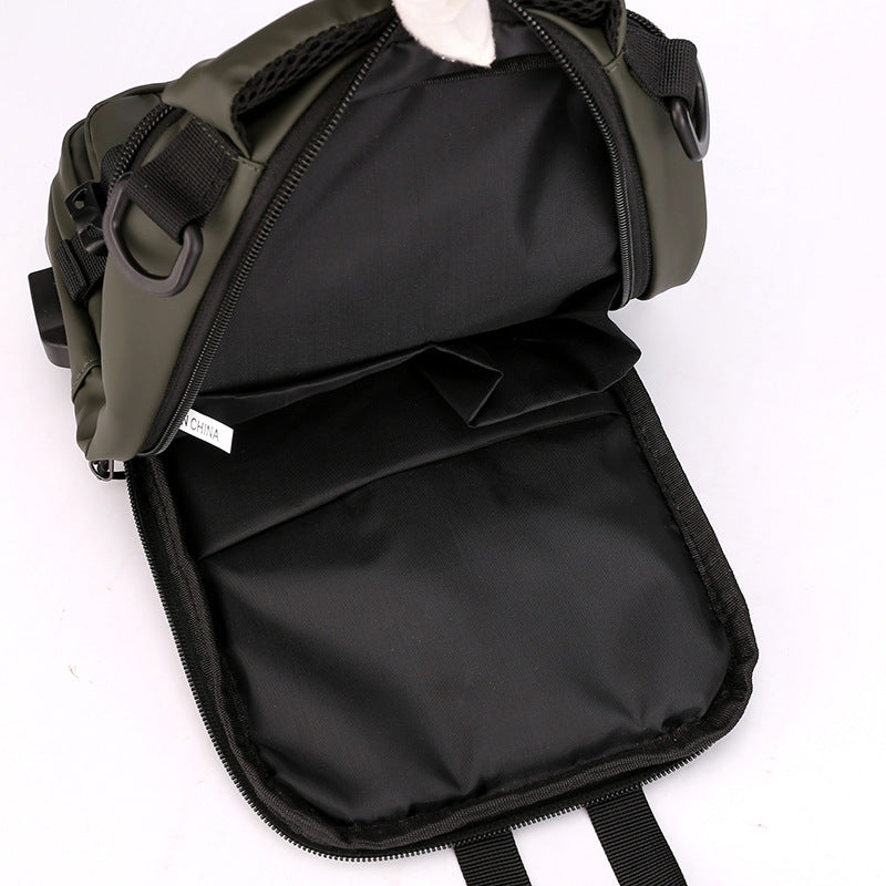 Men's crossbody bag Multifunctional crossbody bag Backpack shoulder chest bag Versatile men's bag Men's shoulder bag Men's chest bag Durable crossbody bag Stylish men's backpack Practical men's bag Multi-compartment bag Travel crossbody bag Men's commuter bag Outdoor men's bag Comfortable men's bag Men's fashion bag