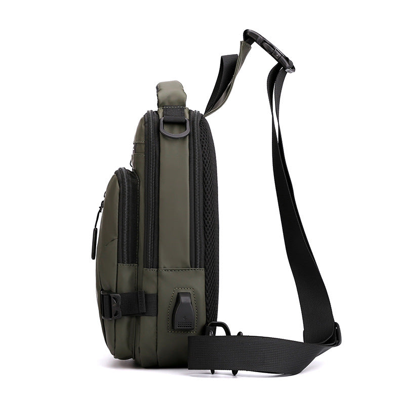 Men's crossbody bag Multifunctional crossbody bag Backpack shoulder chest bag Versatile men's bag Men's shoulder bag Men's chest bag Durable crossbody bag Stylish men's backpack Practical men's bag Multi-compartment bag Travel crossbody bag Men's commuter bag Outdoor men's bag Comfortable men's bag Men's fashion bag