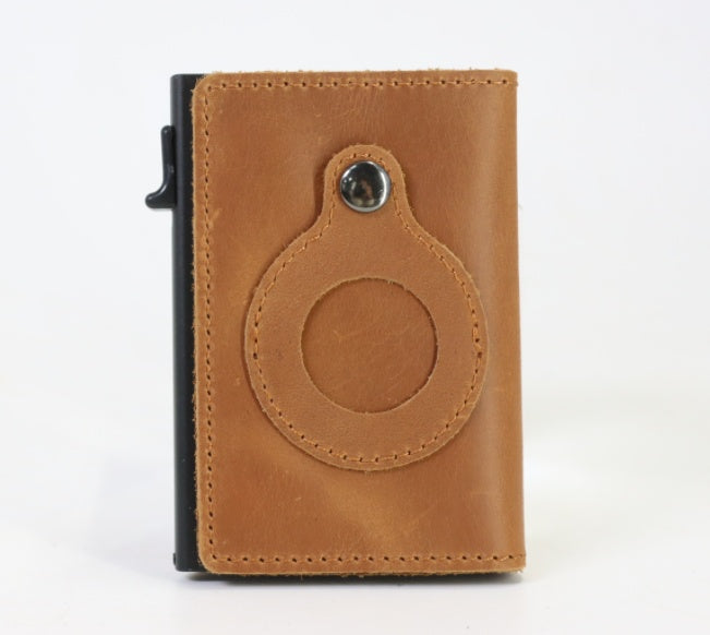 Men's AirTag wallet Anti-theft RFID wallet Slim card holder wallet Leather AirTag wallet Multi-functional wallet Bullet card bag wallet RFID protection wallet Men's slim wallet AirTag card holder Anti-theft card holder Premium leather wallet Wallet with AirTag slot Durable men's wallet Stylish men's wallet Slim profile wallet