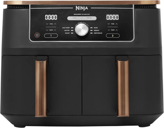 Ninja Foodi MAX Dual Zone Air Fryer | 6-in-1, 9.5L, No Oil Cooking